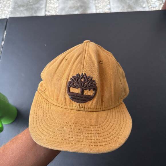 Timberland Light Brown Baseball Hat with Embroidered Logo - Picture 1 of 8